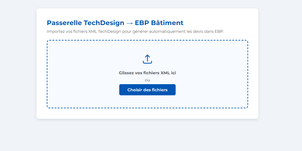 Passerelle logicielle TechDesign